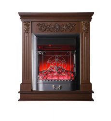Каминокомплект Interflame Берта Люкс с очагом Majestic FX M Black дуб